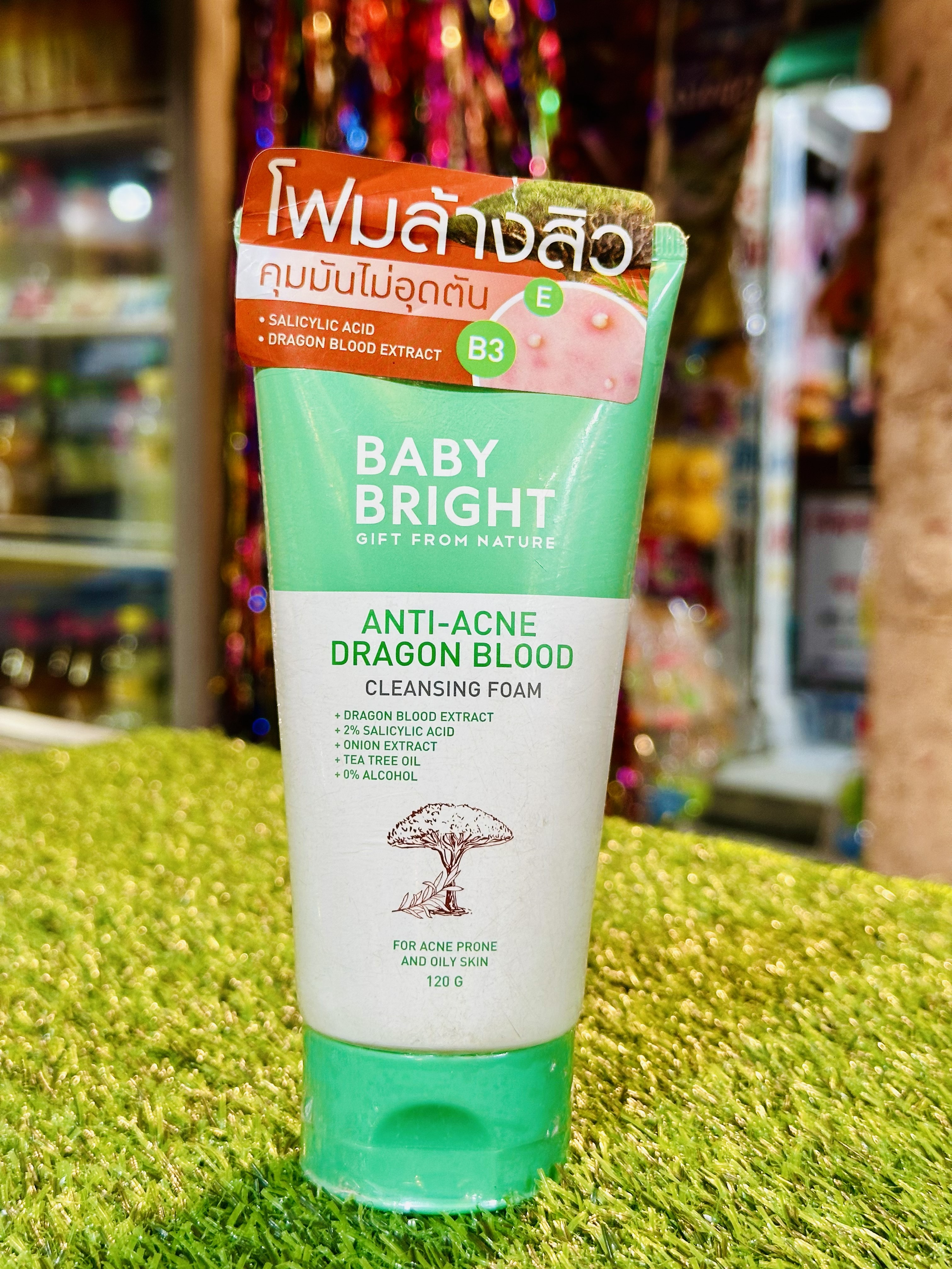 Baby Bright Anti Acne Dragon Blood Cleansing Foam Facewas
